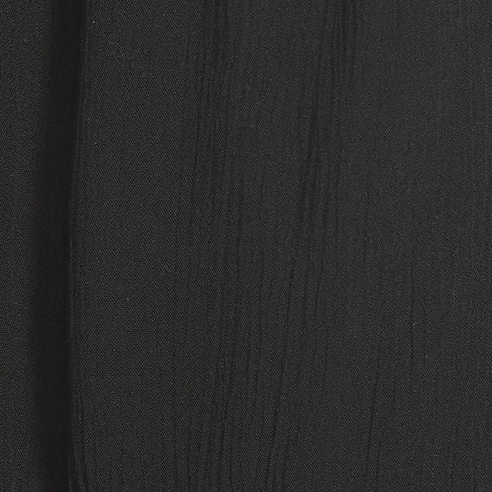 Chloe & Katie Chloe K Black Mosaic Embroidered Gauzy Textured Peplum Tank Top - Picture 14 of 16